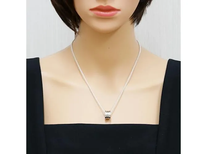 BULGARI COLLAR PéNDULO BVLGARI BZERO.1 PLATA 