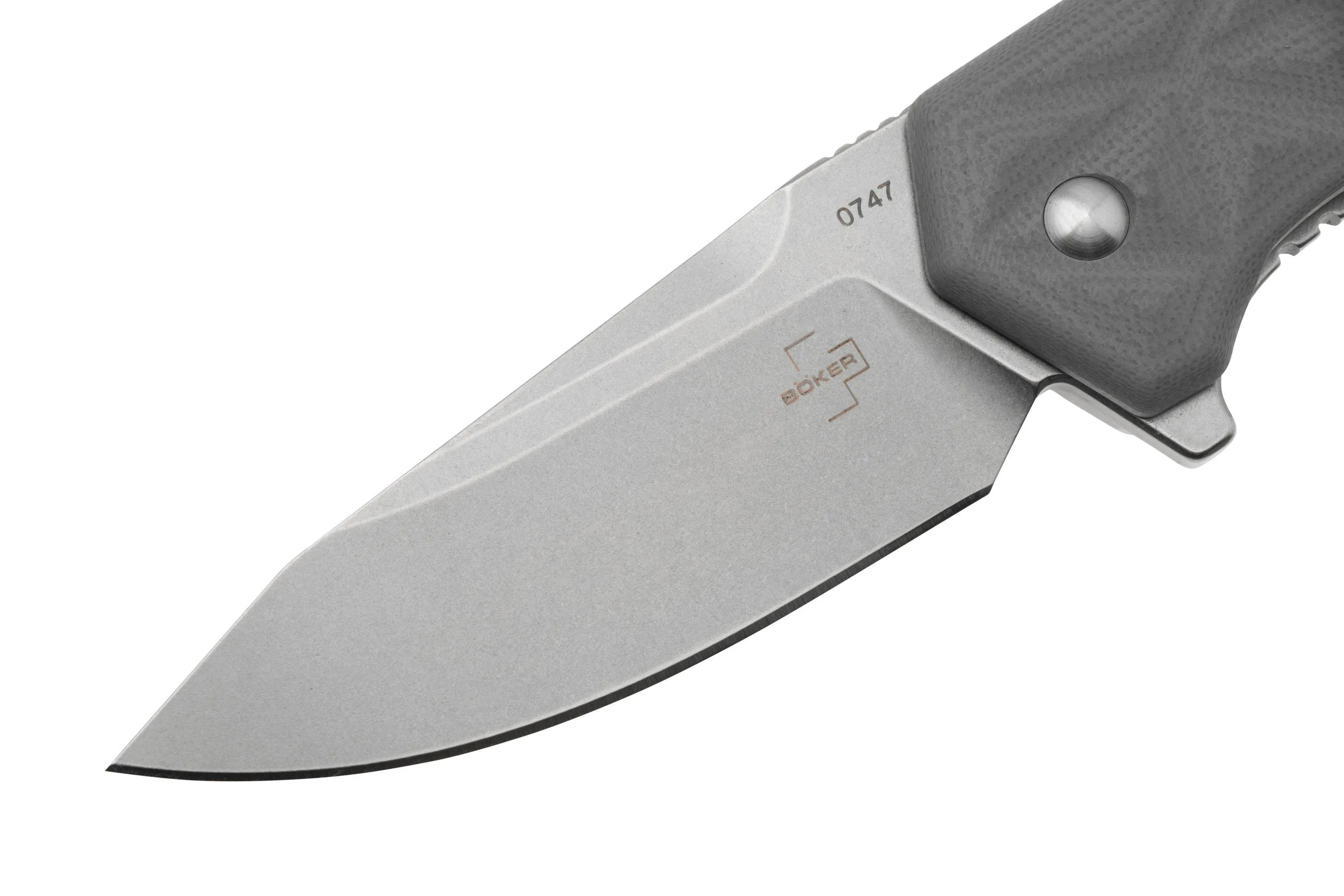 Böker Plus Gemtek 01BO553, D2, Grey G10, navaja, diseño Alessandra de Santis
