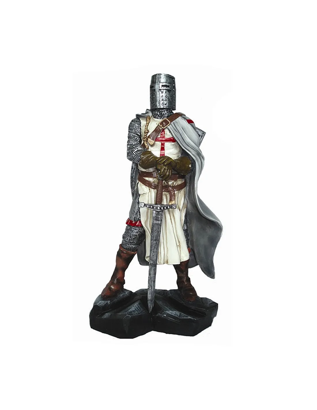 Caballero templario en miniatura con espada (12 cm.)
