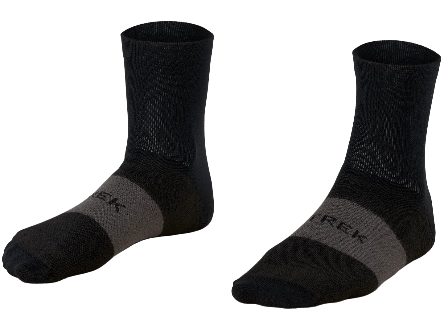 Calcetines Ciclismo Unisex Trek Race Quarter Negro