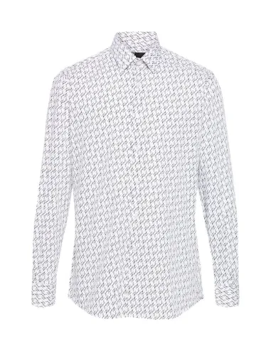 Camisa blanca con firma Karl