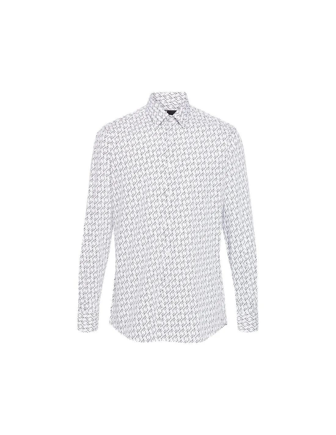 Camisa blanca con firma Karl