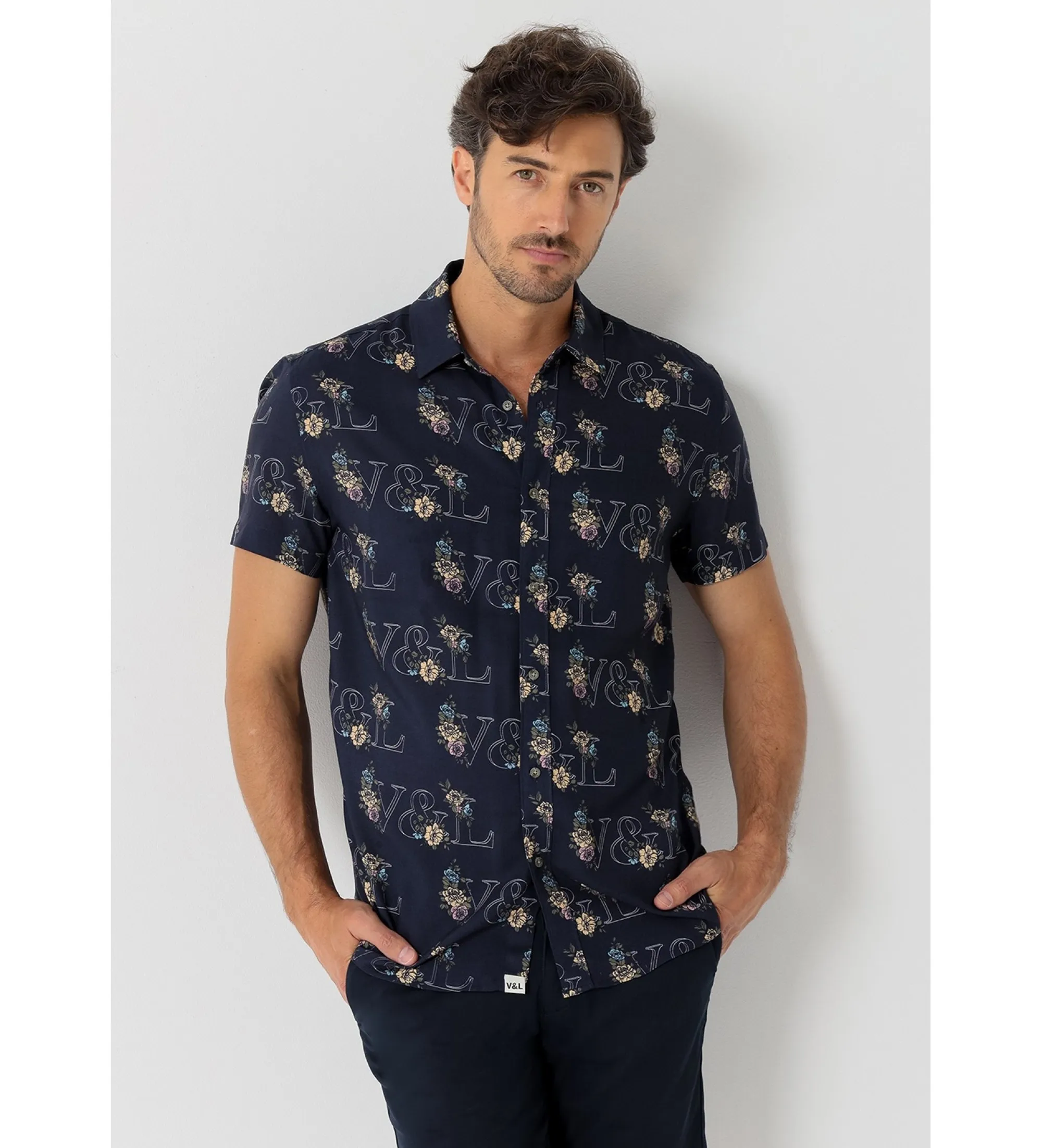 Camisa de manga corta estampado floral