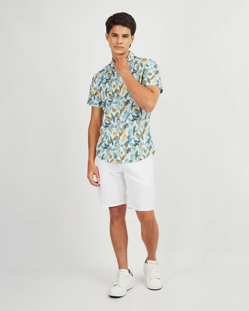 Camisa Hombre Tulio Aqua Frío