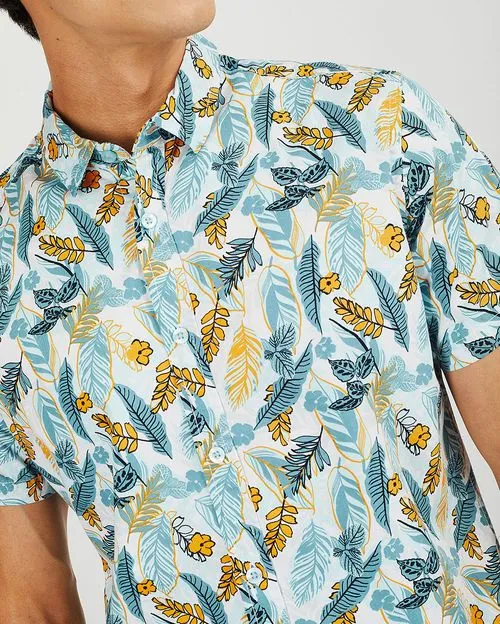 Camisa Hombre Tulio Aqua Frío