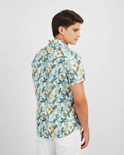 Camisa Hombre Tulio Aqua Frío