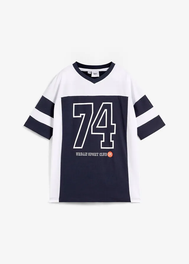 CAMISETA AZUL MARINOBLANCO