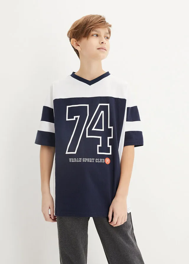 CAMISETA AZUL MARINOBLANCO