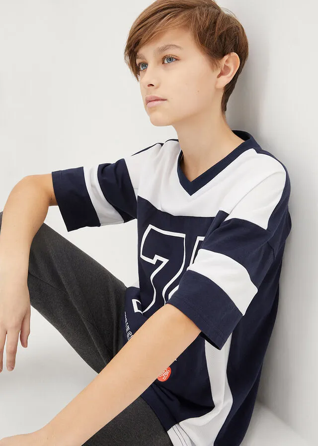 CAMISETA AZUL MARINOBLANCO