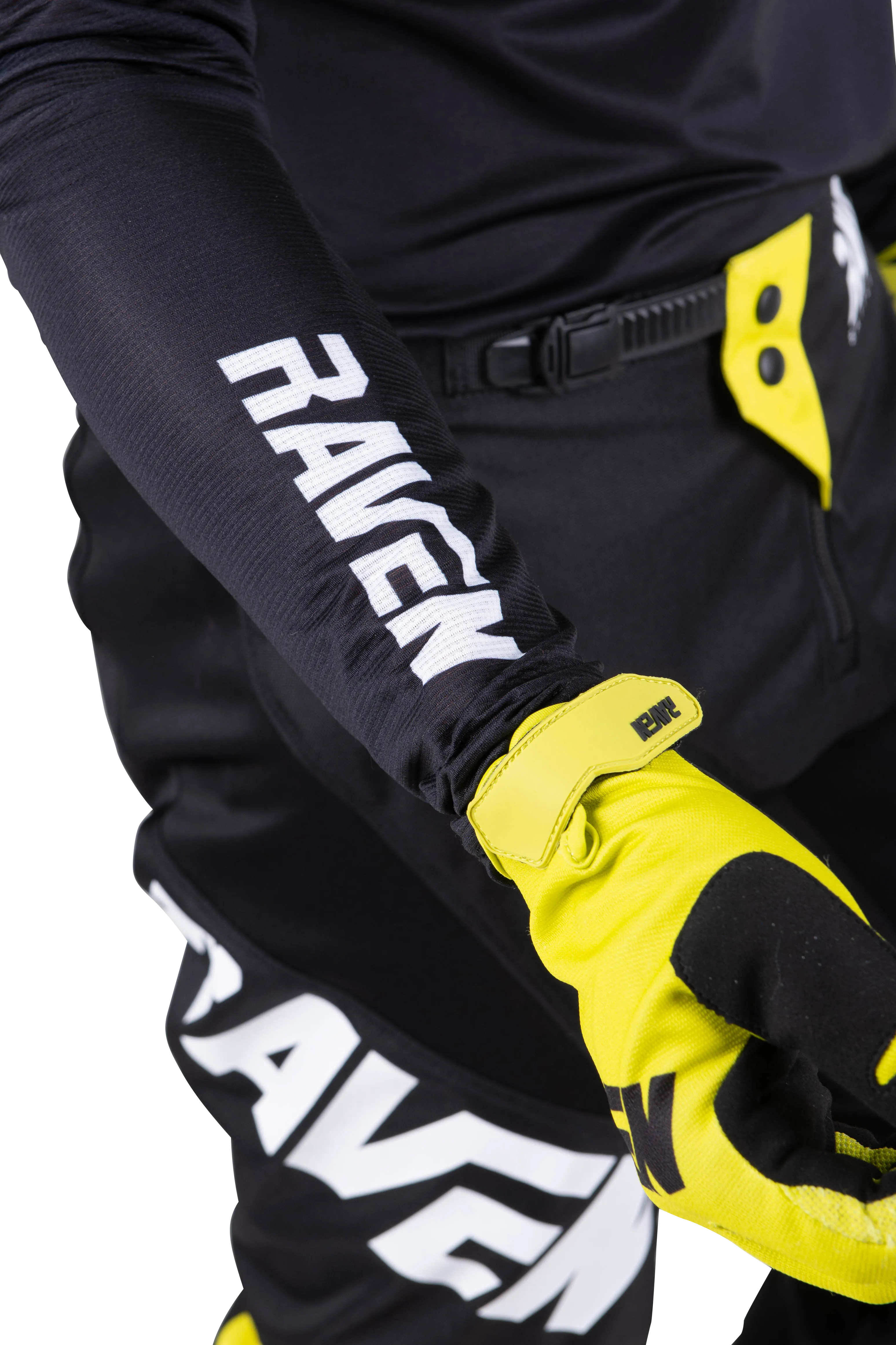 CAMISETA DE CROSS RAVEN VERVE NEGROAMARILLO