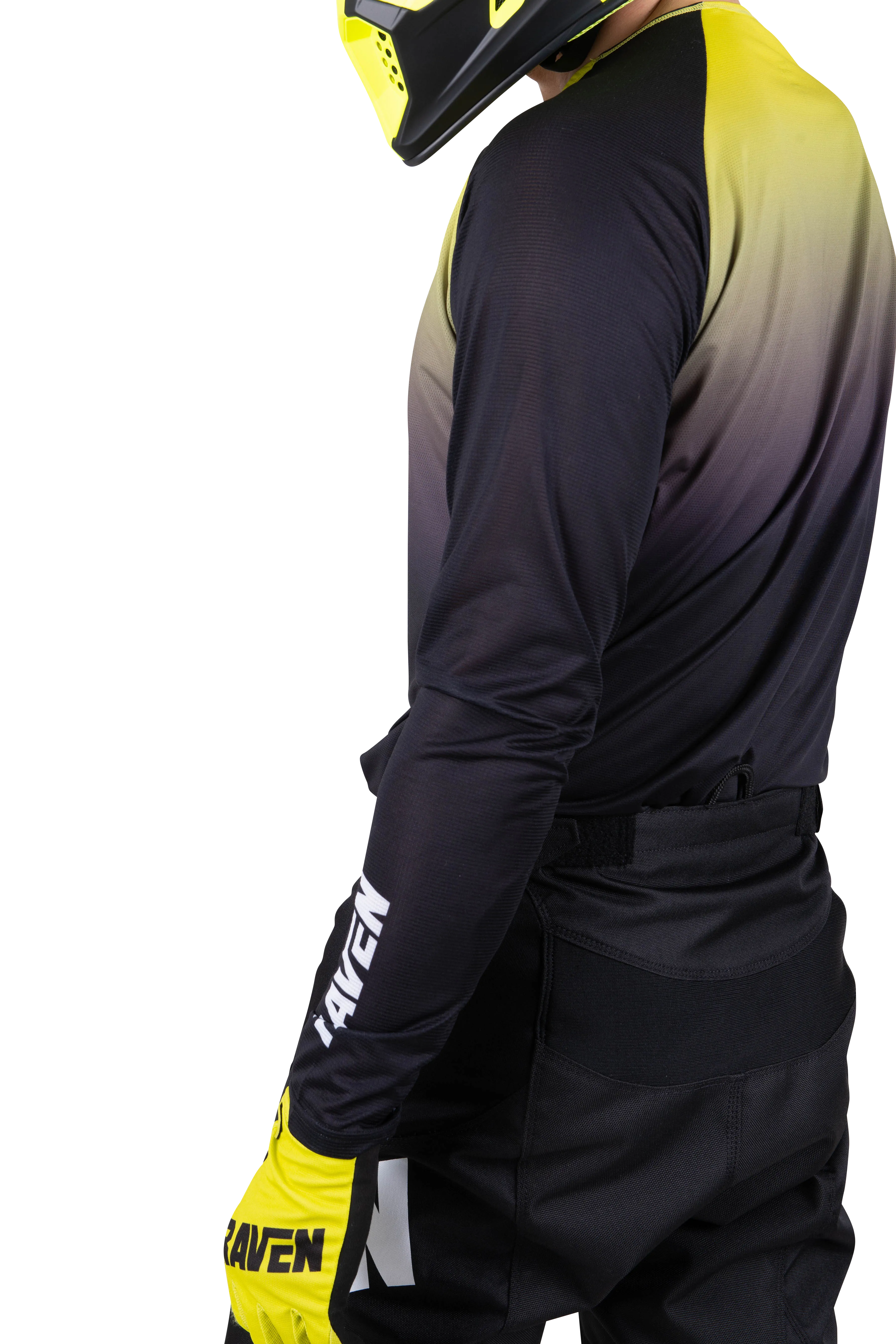 CAMISETA DE CROSS RAVEN VERVE NEGROAMARILLO