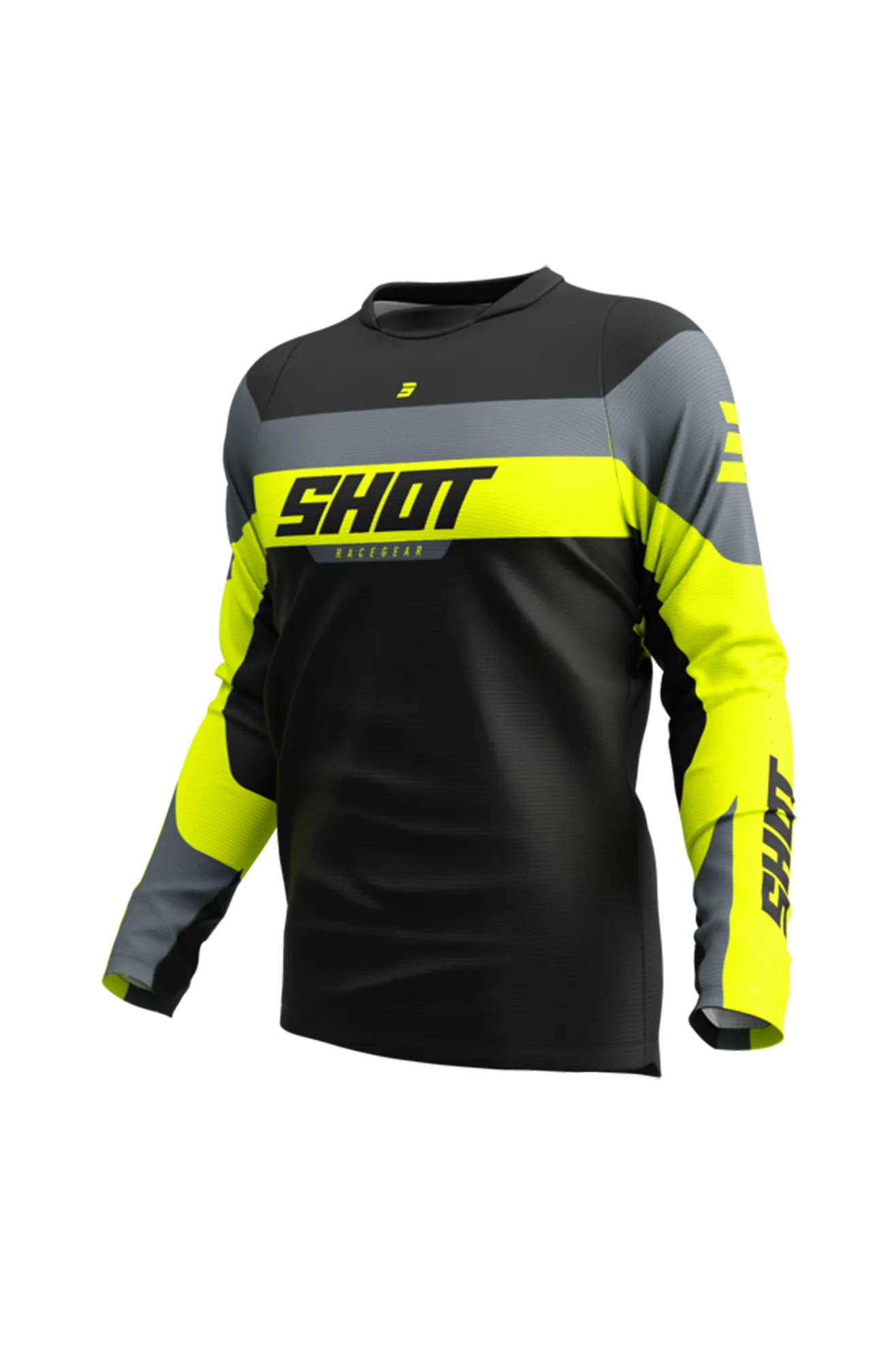Camiseta de Cross Shot Devo League Amarillo Neón