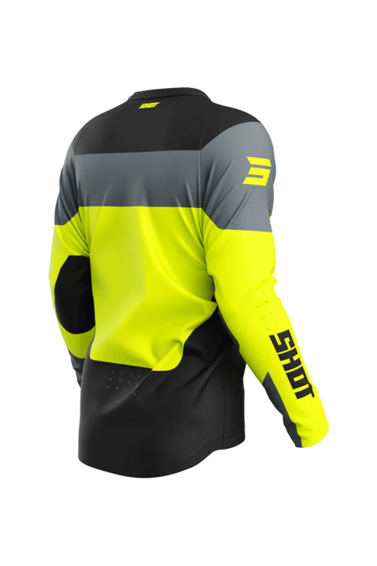 Camiseta de Cross Shot Devo League Amarillo Neón