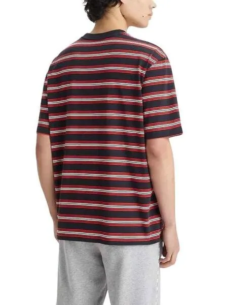 Camiseta Levis Rayas Rojo y Azul para Hombre 