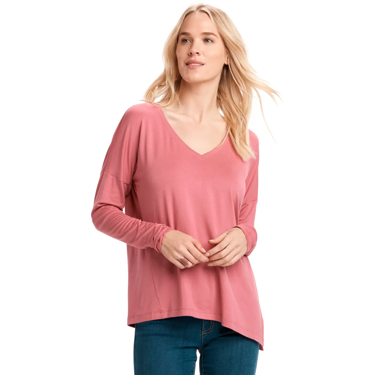 Camiseta Mujer Agda Long Sleeves Lole Rosa
