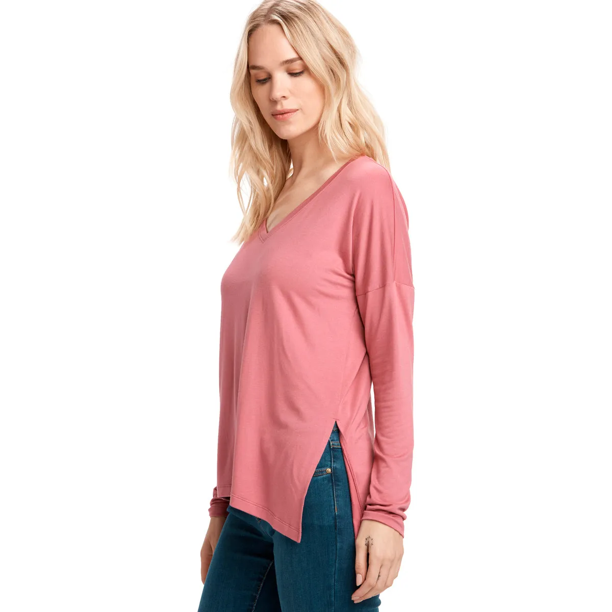 Camiseta Mujer Agda Long Sleeves Lole Rosa