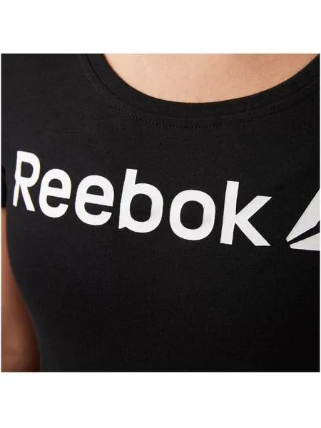 camiseta reebok negro mujer