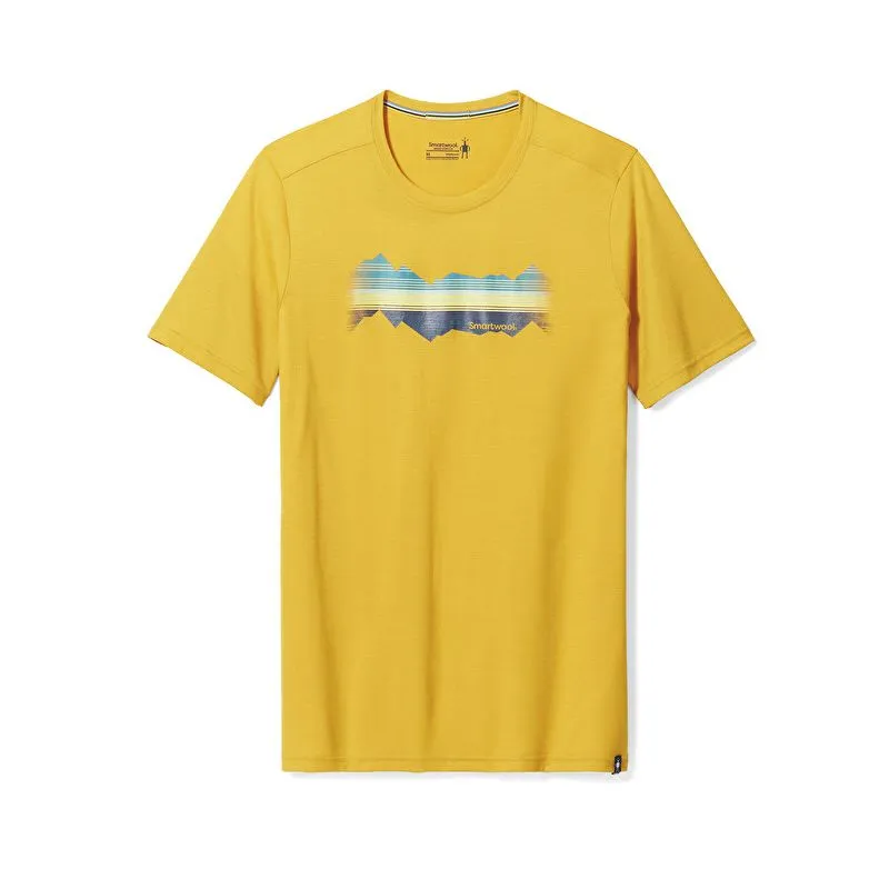 Camiseta Smartwool Mountain horizon (oro miel) hombre