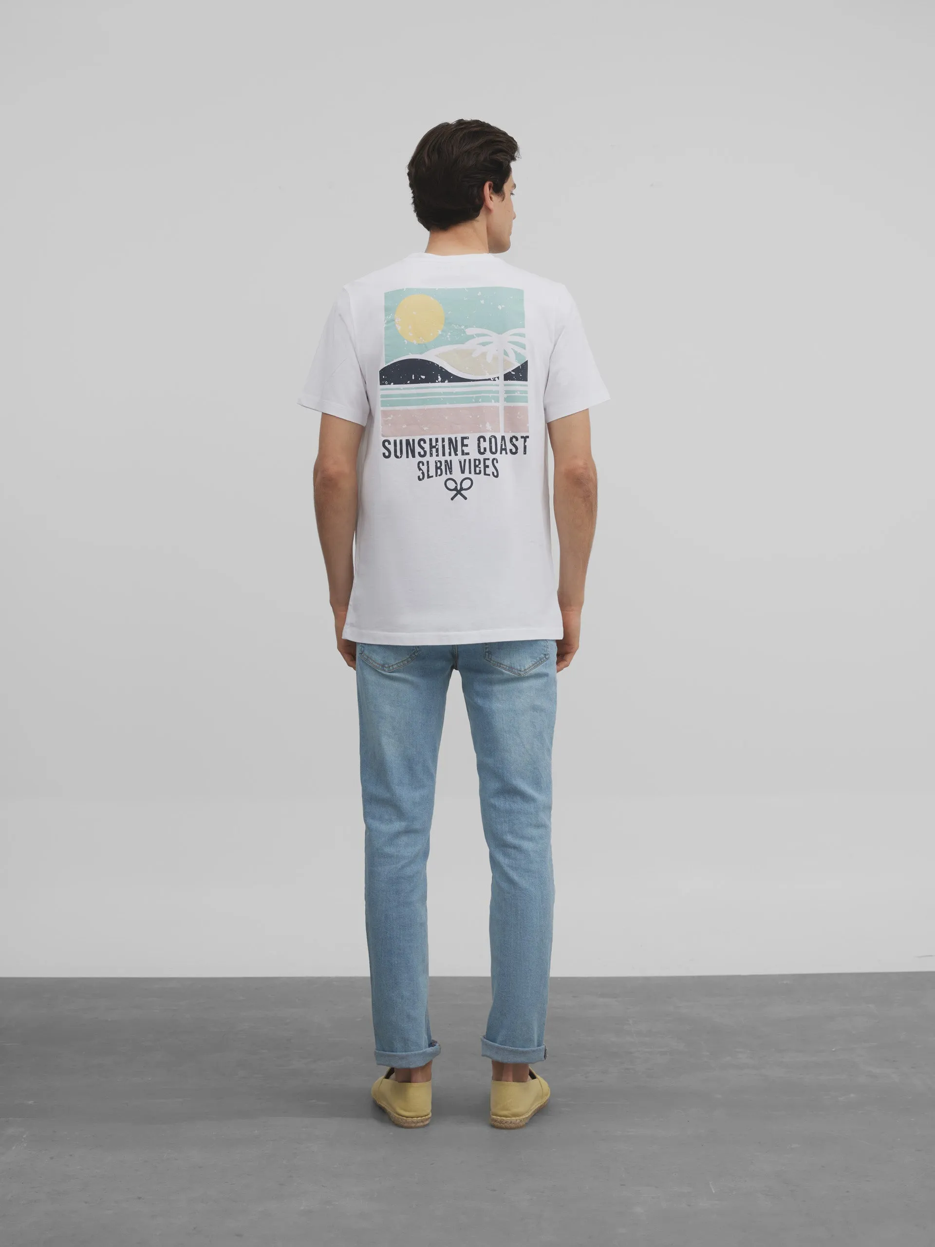 Camiseta sunshine coast blanca