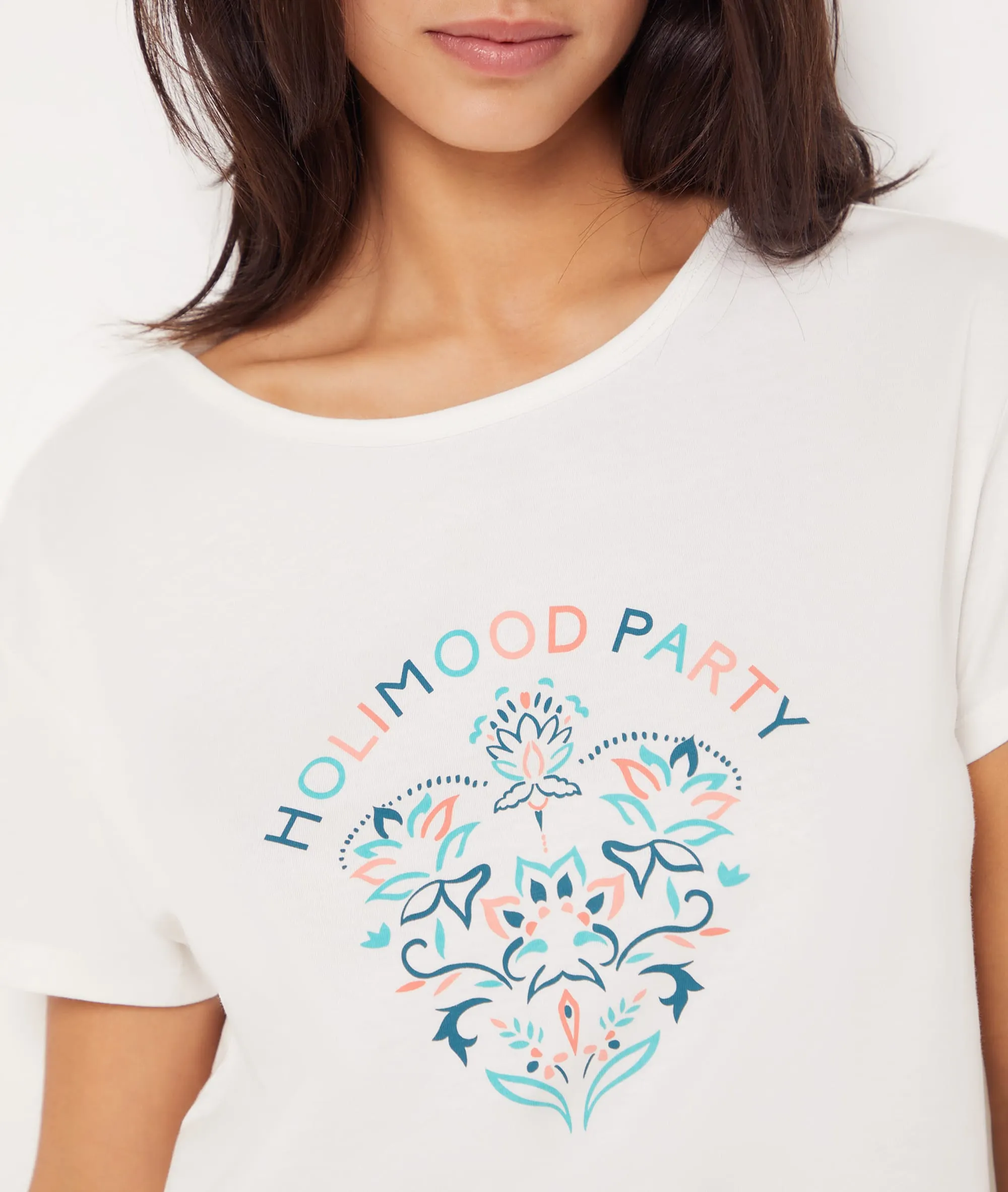 CAMISETA 'HOLIMOOD PARTY' OCTAVYA BLANC  ETAM