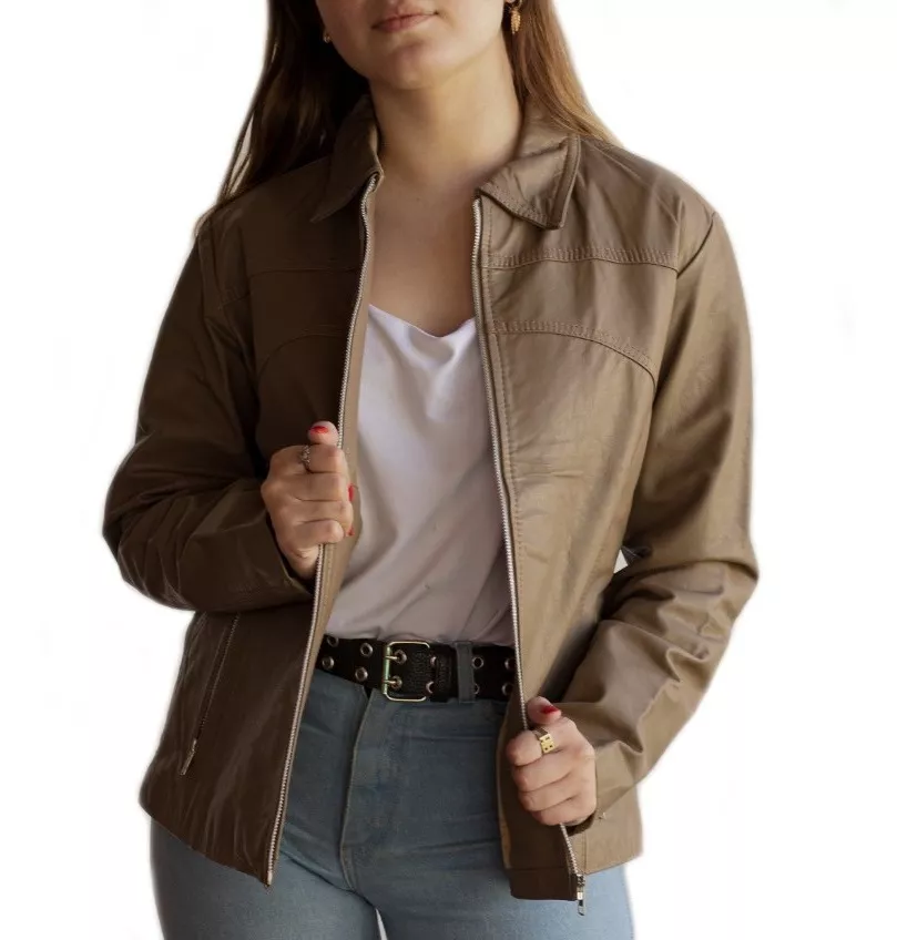 CAMPERA DE CUERO VACUNO 100% LEGITIMO DE MUJER  ART: 127