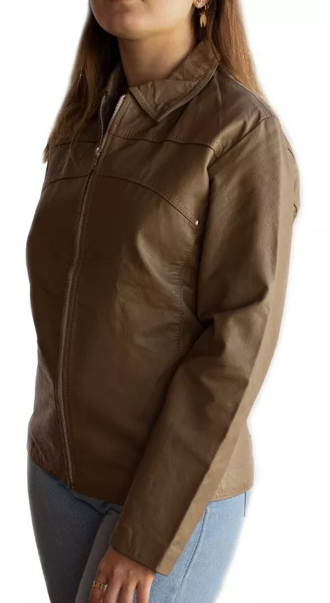 CAMPERA DE CUERO VACUNO 100% LEGITIMO DE MUJER  ART: 127