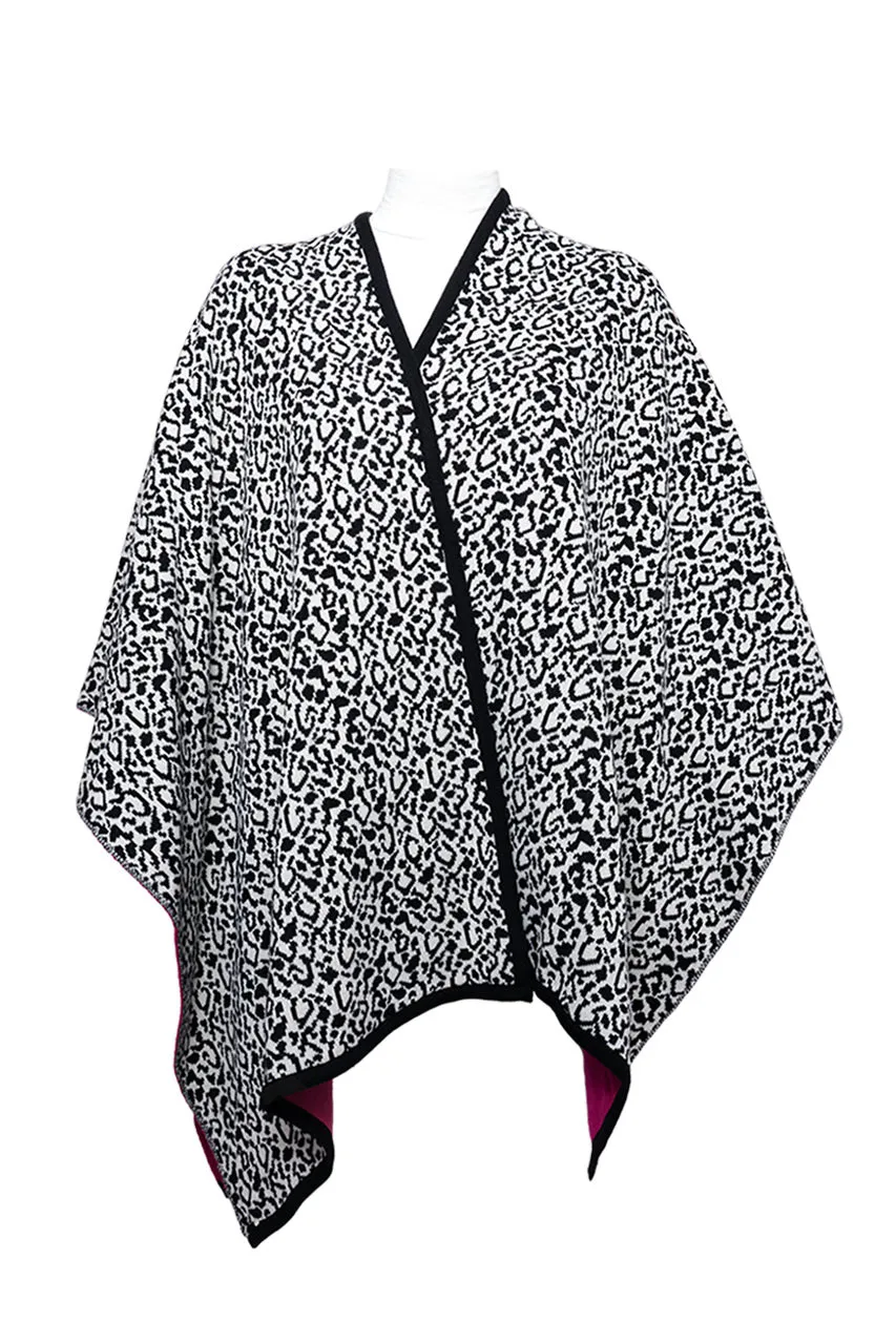 Capa Tejida Animal Print Nina Lecker 10107