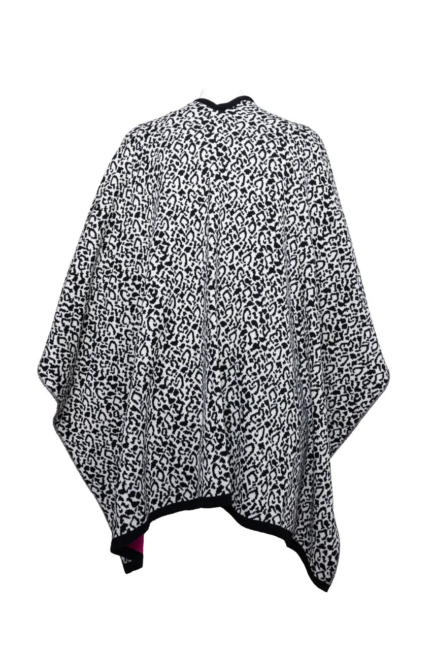 Capa Tejida Animal Print Nina Lecker 10107