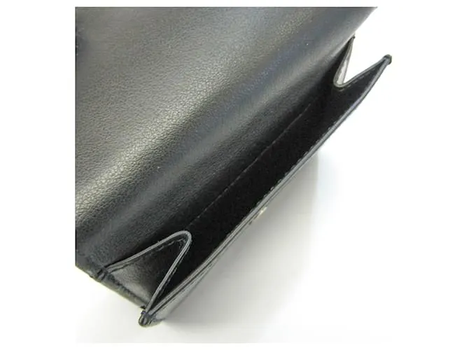 Cartera de cuero Intrecciato de Bottega Veneta Negro 