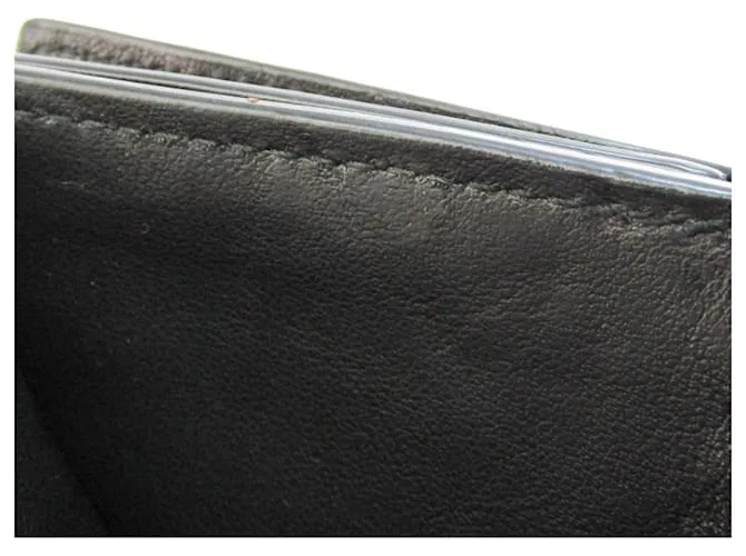 Cartera de cuero Intrecciato de Bottega Veneta Negro 