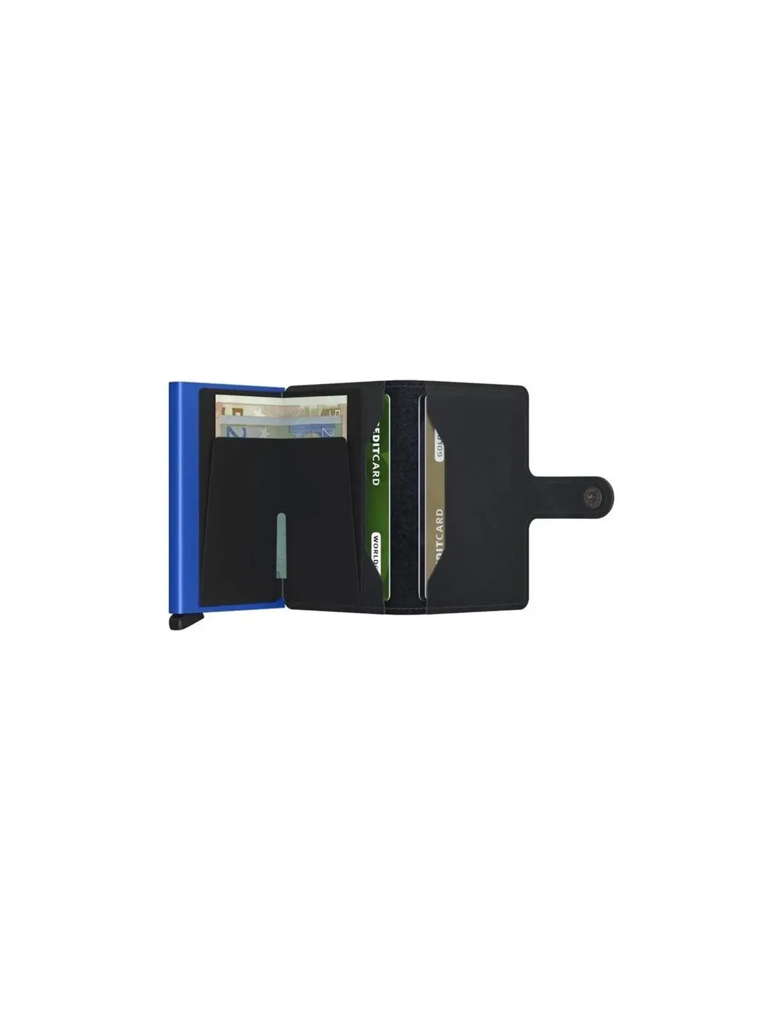 Cartera Secrid Miniwallet Matte Black & Blue