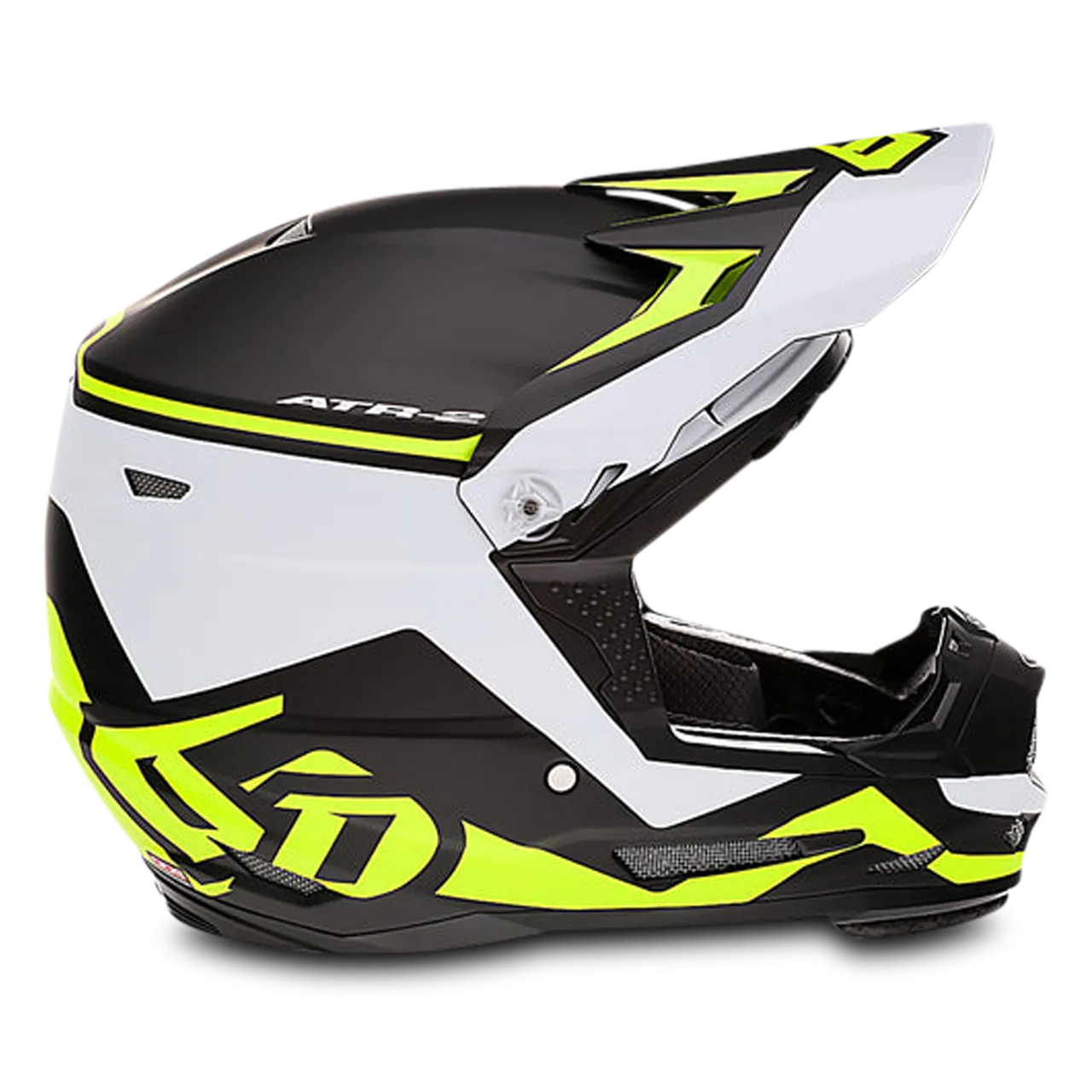 CASCO DE CROSS 6D ATR2 DRIVE AMARILLO NEóN 