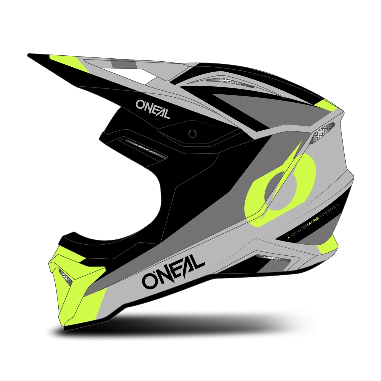 CASCO DE CROSS O'NEAL 1SRS STREAM NEGROAMARILLO NEóN