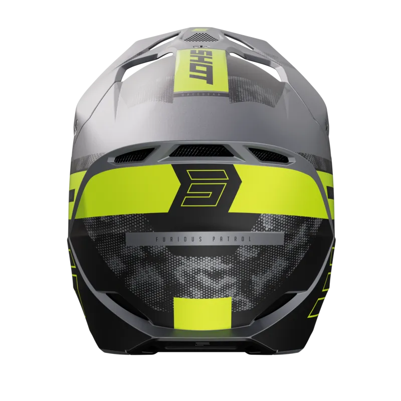 CASCO DE CROSS SHOT FURIOUS PATROL GRISAMARILLO NEóN