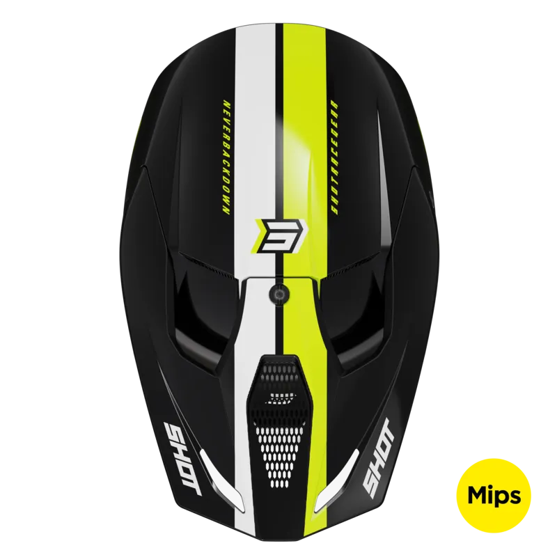 Casco de Cross Shot Race Mips® Iron Amarillo Neón