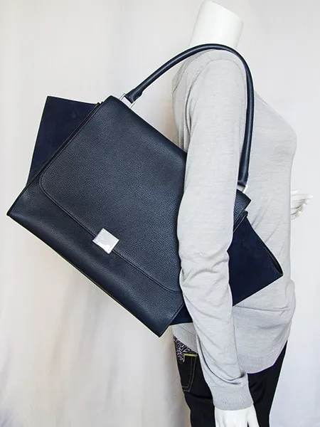 Celine Bolso Trapeze Large Navy