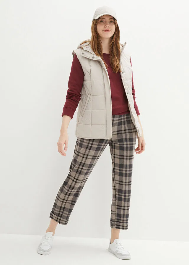 Chaleco guateado Gris