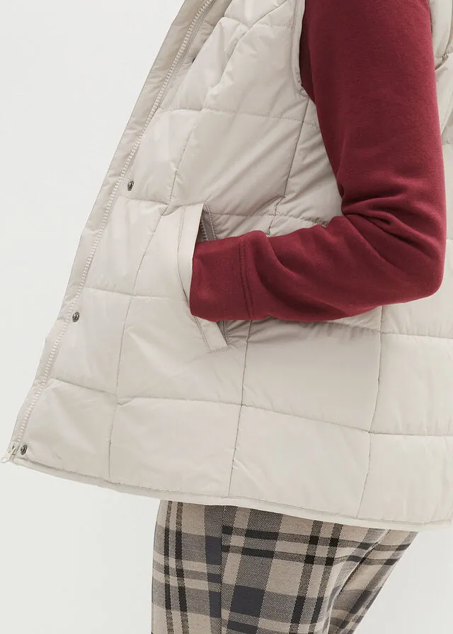 Chaleco guateado Gris
