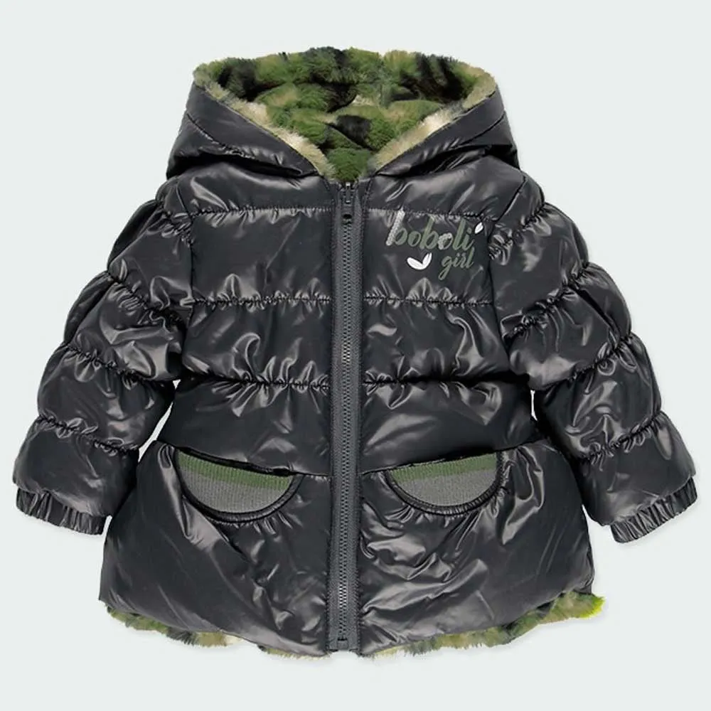 Chamarra Animal Print doble vista Boboli