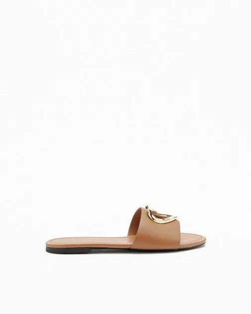 Chanclas Love Moschino JA28431G0I Camel