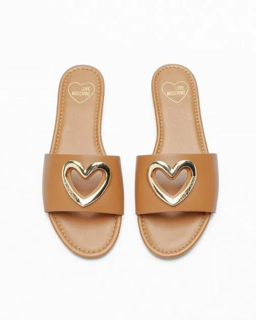 Chanclas Love Moschino JA28431G0I Camel