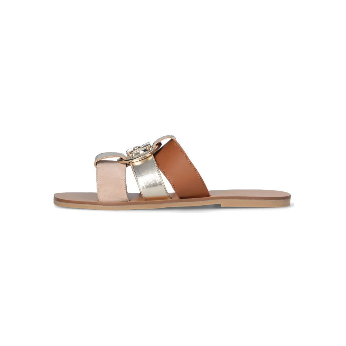Chanclas planas con logotipo