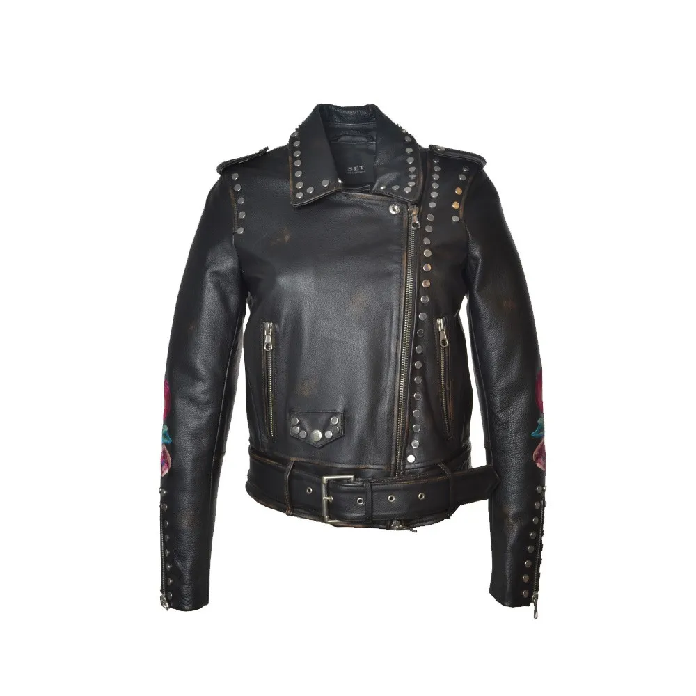 Chaqueta de Piel SET Urban Deluxe VESTE Color Negro