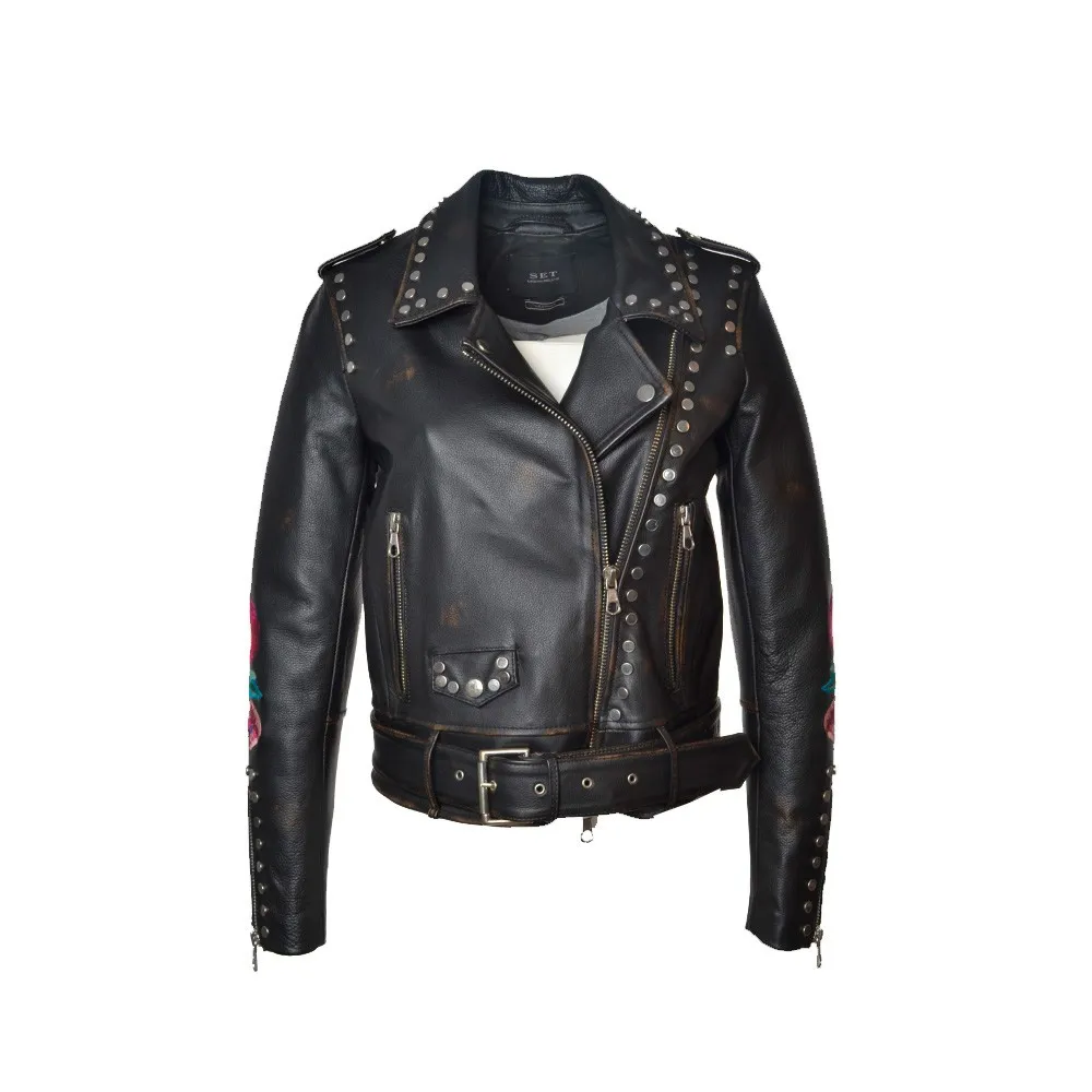 Chaqueta de Piel SET Urban Deluxe VESTE Color Negro