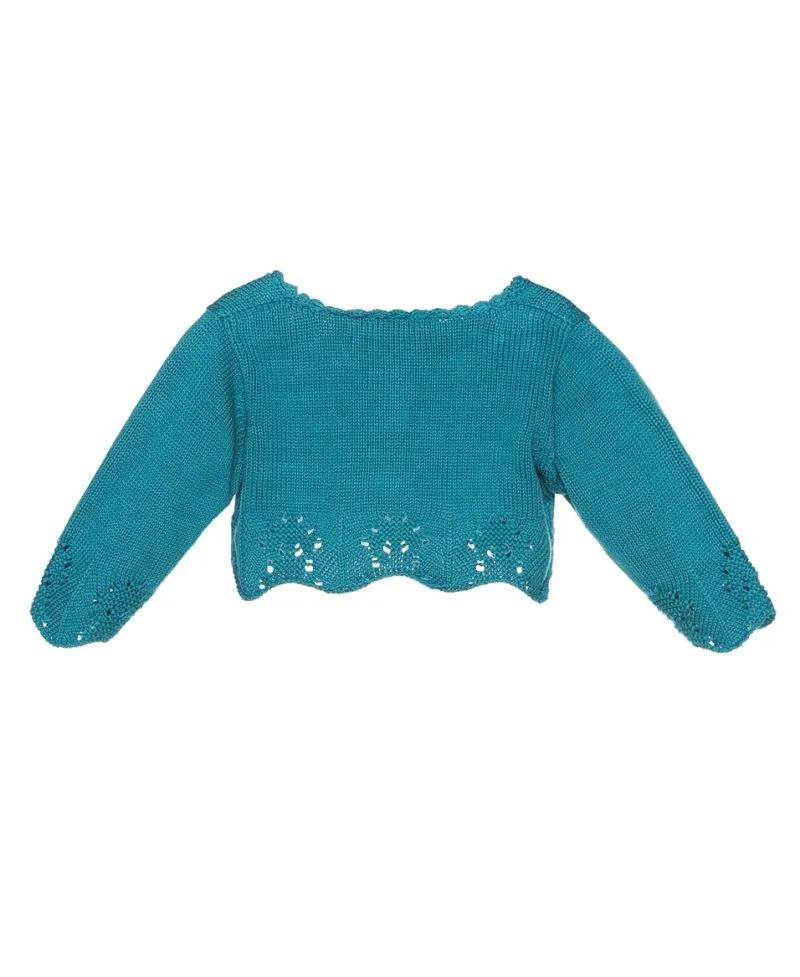 Chaqueta Punto Verde Nanos Bebé Niña