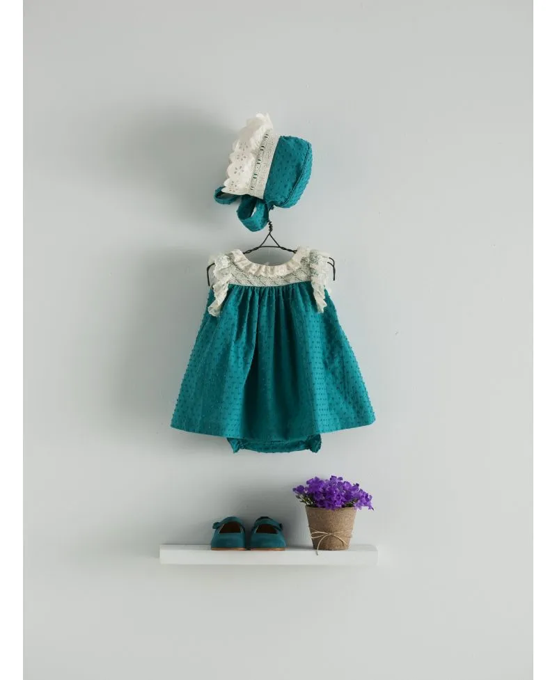 Chaqueta Punto Verde Nanos Bebé Niña
