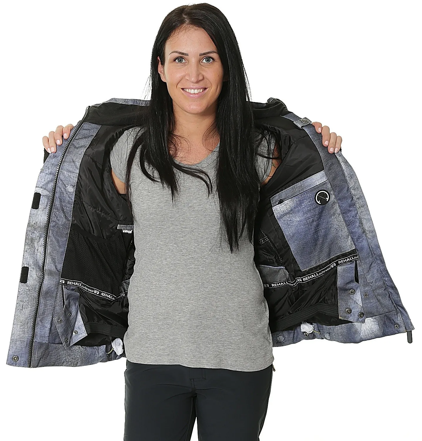 CHAQUETA REHALL JESSIER FUR  BLUE DENIM USED