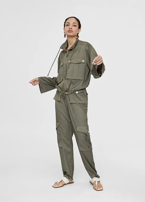Chaqueta satén KAKI Lola Casademunt
