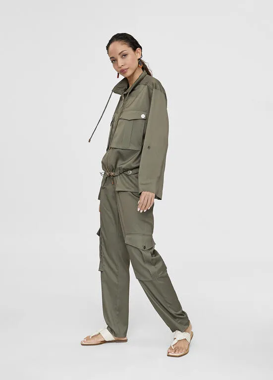 Chaqueta satén KAKI Lola Casademunt