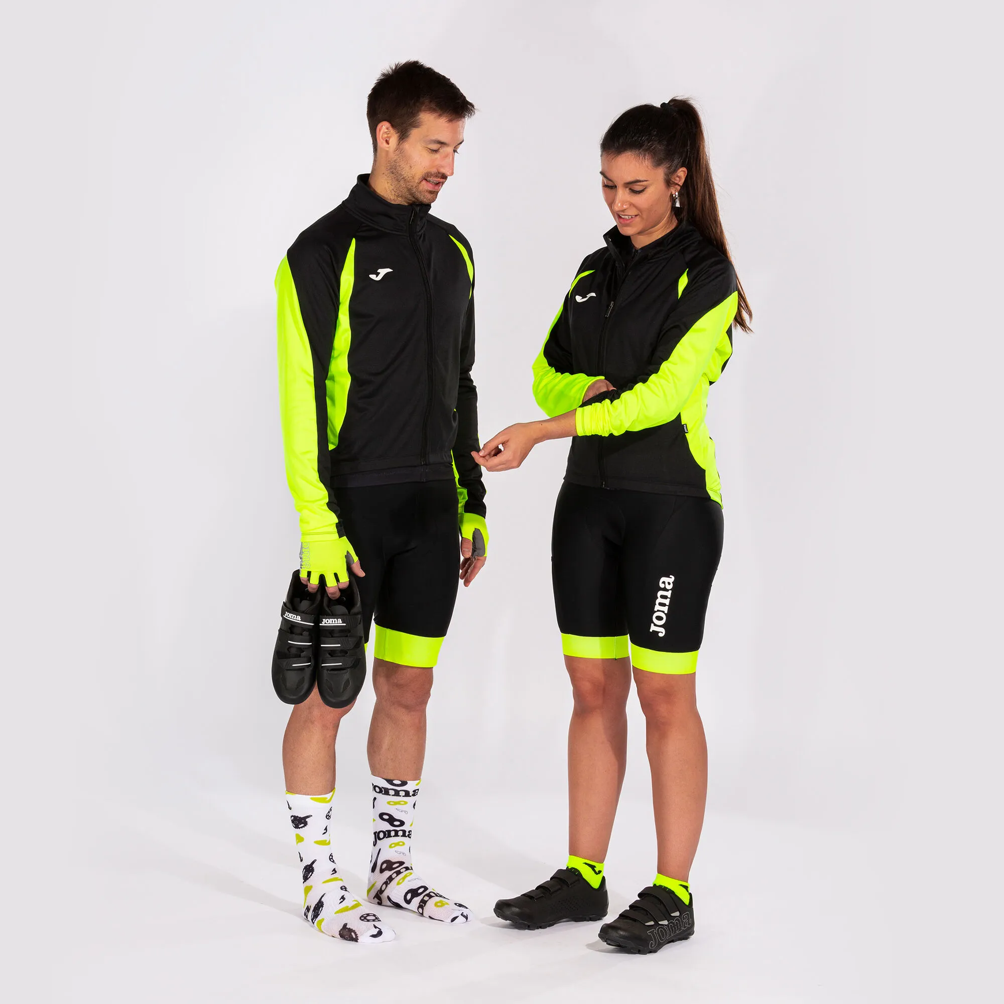 Chaqueta unisex Crono negro amarillo flúor